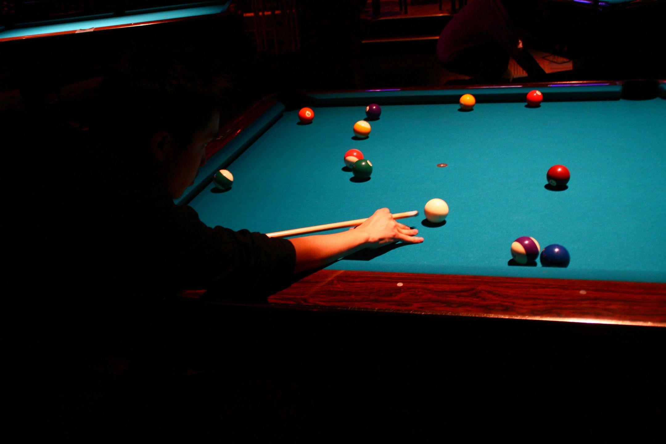 Pool table and bar games placed and operated by General Vending at a bar or tavern