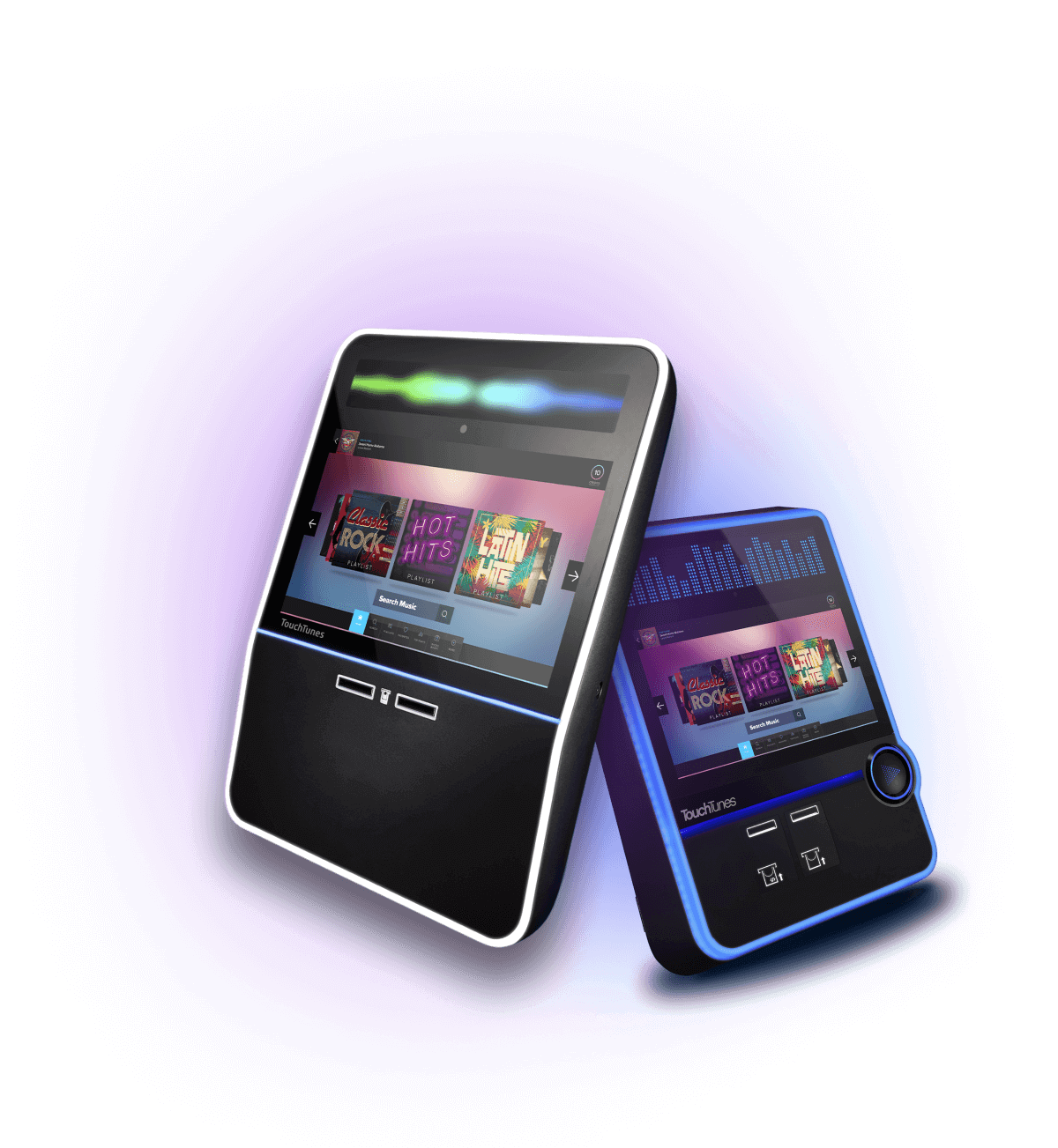TouchTunes digital jukebox installed in a bar or restaurant by General Vending